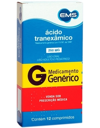 ACIDO TRANEXAMICO 250MG C/12CPR GEN