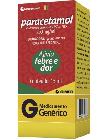 PARACETAMOL 200MG/ML GTS 15ML GEN