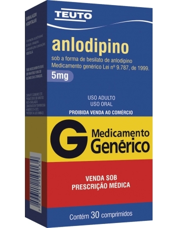 ANLODIPINO 5MG C/30CPR GEN