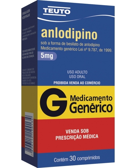 ANLODIPINO 5MG C/30CPR GEN