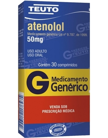 ATENOLOL 50MG C/30CPR GEN