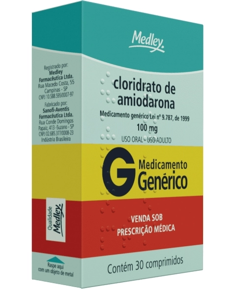 AMIODARONA 100MG C/30CPR GEN