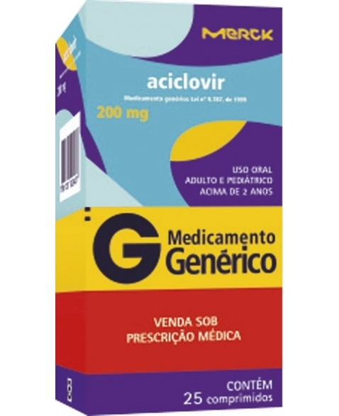 ACICLOVIR 200MG C/25CPR GEN