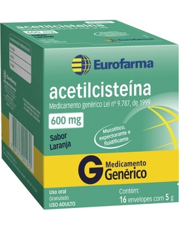 ACETILCISTEINA 600MG GRAN 16ENV 5G GEN