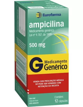 AMPICILINA 500MG C/12CPS GEN