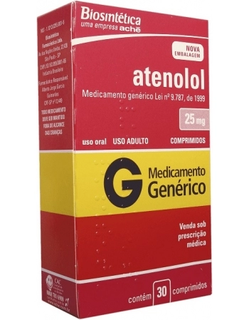 ATENOLOL 25MG C/30CPR GEN