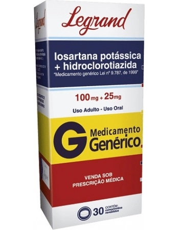 LOSARTANA POTASS+HCT 100/25MG C/30CPR REV GEN