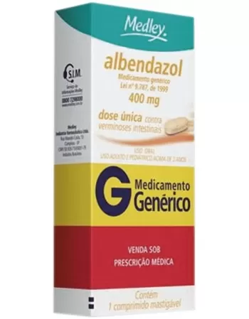 ALBENDAZOL 400MG C/1CPR MAST GEN