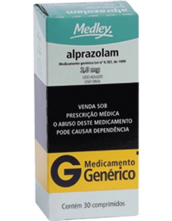 ALPRAZOLAM 2MG C/30CPR GEN (B1)