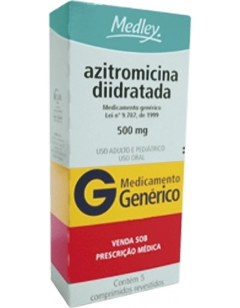 AZITROMICINA 500MG C/5CPR REV GEN