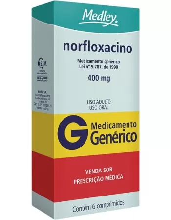 NORFLOXACINO 400MG C/ 6CPR GEN