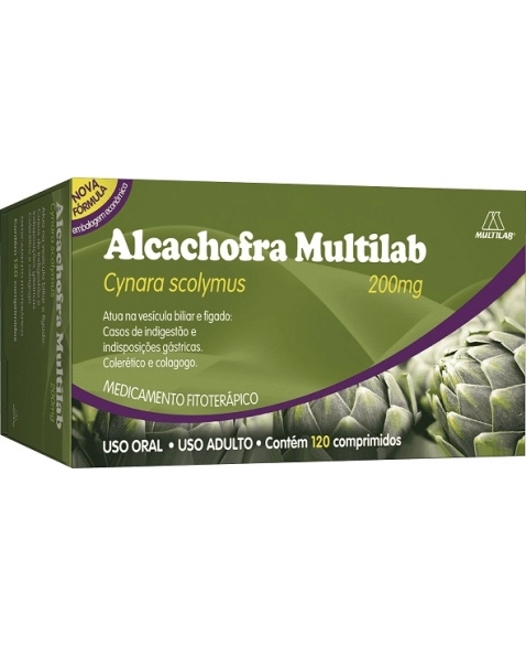 ALCACHOFRA MULTILAB 200MG C/120CPR