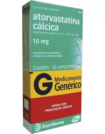 ATORVASTATINA 10MG C/30CPR REV GEN