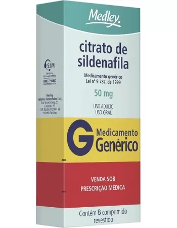 SILDENAFILA 50MG C/ 8CPR GEN