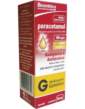 PARACETAMOL 200MG/ML GTS 15ML GEN