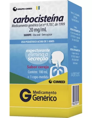 CARBOCISTEINA 20MG/ML XPE PED 100ML GEN