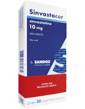 SINVASTACOR 10MG C/30CPR REV