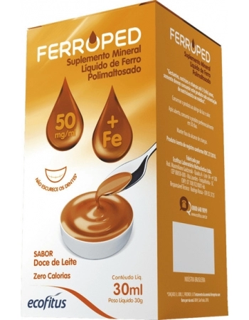 FERROPED 50MG/ML GTS 30ML-DOCE LEITE