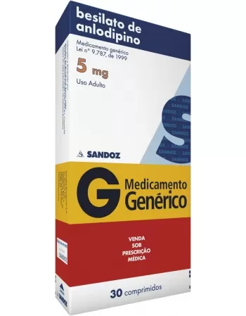 ANLODIPINO 5MG C/30CPR GEN