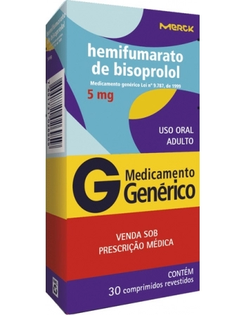 BISOPROLOL 5MG C/30CPR REV GEN