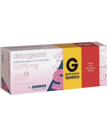 DESOGESTREL 75MCG C/56CPR REV GEN