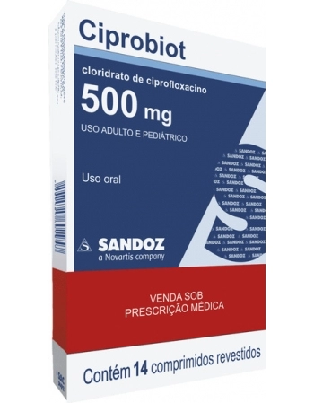 CIPROBIOT 500MG C/14CPR REV