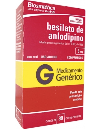 ANLODIPINO 5MG C/30CPR GEN