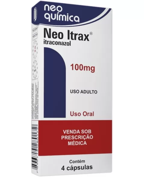 NEO ITRAX 100MG C/ 4CPS