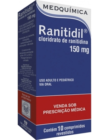 RANITIDIL 150MG C/10CPR REV