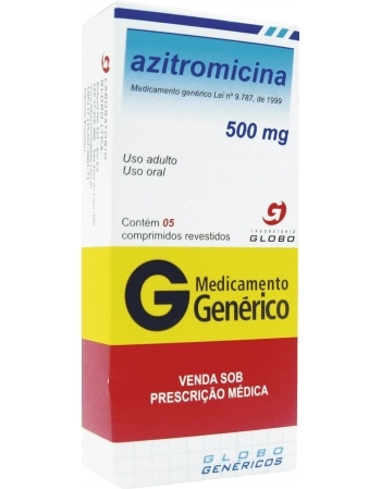 AZITROMICINA 500MG C/5CPR REV GEN
