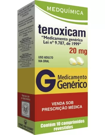 TENOXICAM 20MG C/10CPR REV GEN