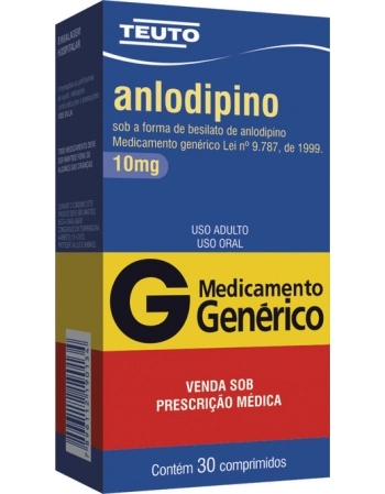 ANLODIPINO 10MG C/30CPR GEN