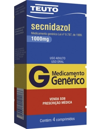 SECNIDAZOL 1000MG C/4CPR GEN