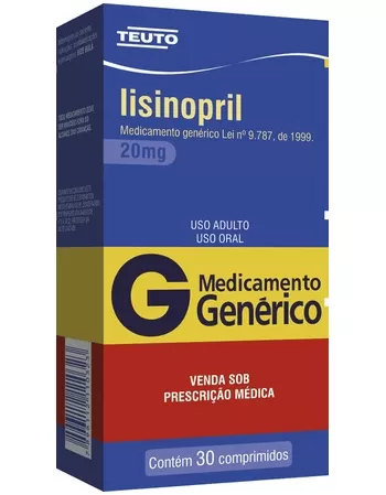 LISINOPRIL 20MG C/30CPR GEN