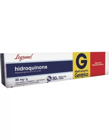 HIDROQUINONA 40MG/G CR 30G GEN