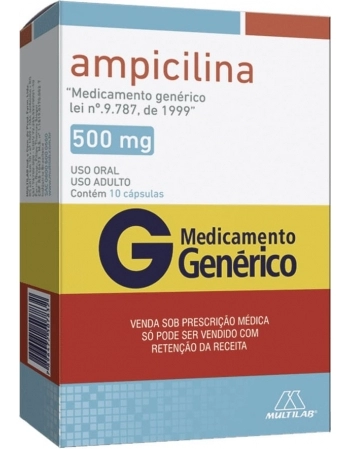 AMPICILINA 500MG C/10CPS GEN
