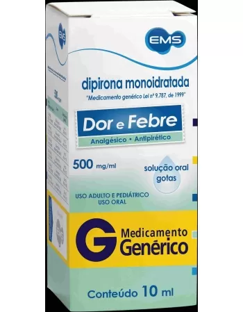 DIPIRONA 500MG/ML GTS 10ML GEN