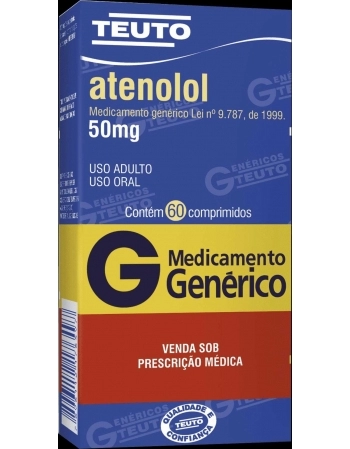 ATENOLOL 50MG C/60CPR GEN