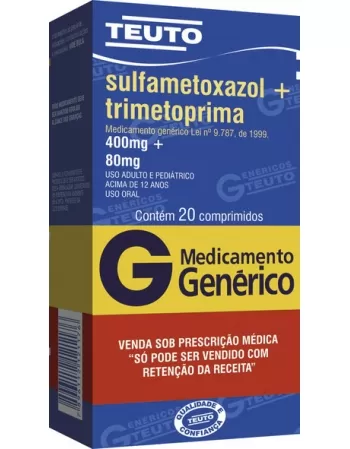 SULFAMETOXAZOL+TRIMETOPRIMA 400/80MG C/20CPR GEN