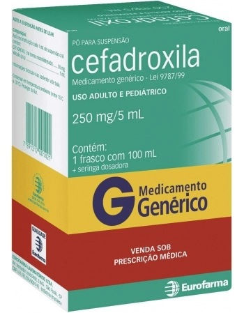 CEFADROXILA 250MG/5ML PO SUSP OR 100ML GEN