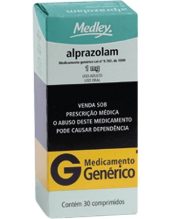 ALPRAZOLAM 1MG C/30CPR GEN (B1)