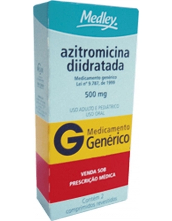 AZITROMICINA 500MG C/2CPR GEN