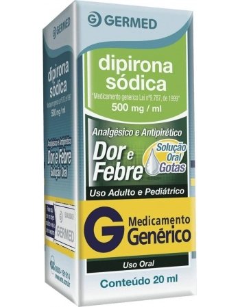 DIPIRONA 500MG/ML GTS 20ML GEN