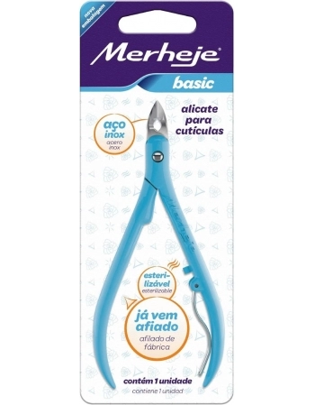 ALICATE CUTICULA BASIC C/1U-AZUL