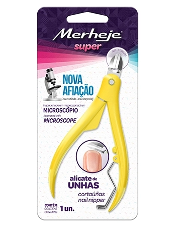 ALICATE UNHAS SUPER C/1U-AMARELO