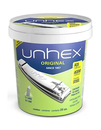 CORTADOR UNHAS PES UNHEX C/24U