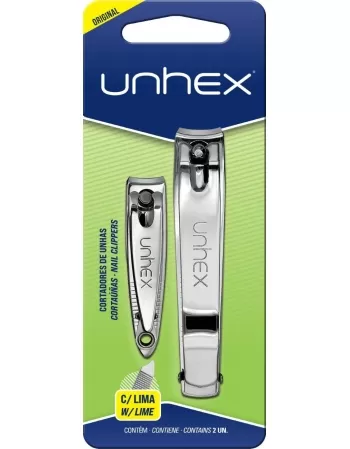 CORTADOR UNHAS PES/MAOS UNHEX C/ 1U