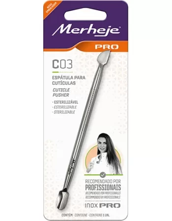 ESPATULA CUTICULA INOX PROFISSIONAL C/1U
