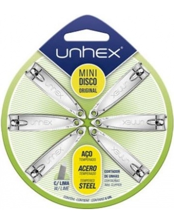 CORTADOR UNHAS UNHEX C/ 6U-DISCO