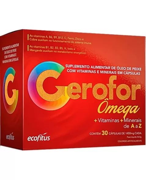 GEROFOR OMEGA 1450MG C/30CPS